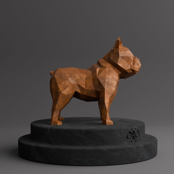 Sculpture Bulldog Origami - Sculpture Origami