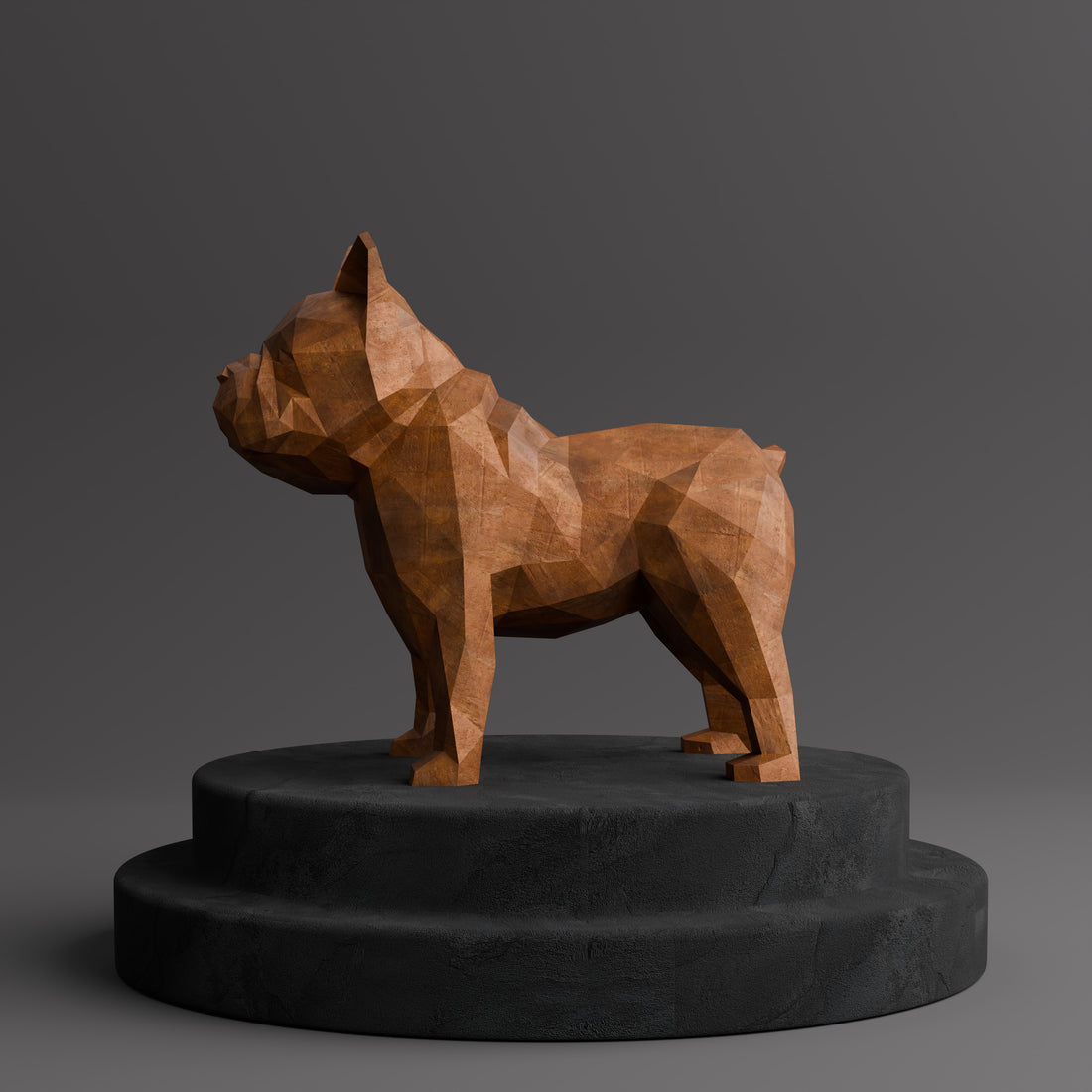 Sculpture Bulldog Origami - Sculpture Origami