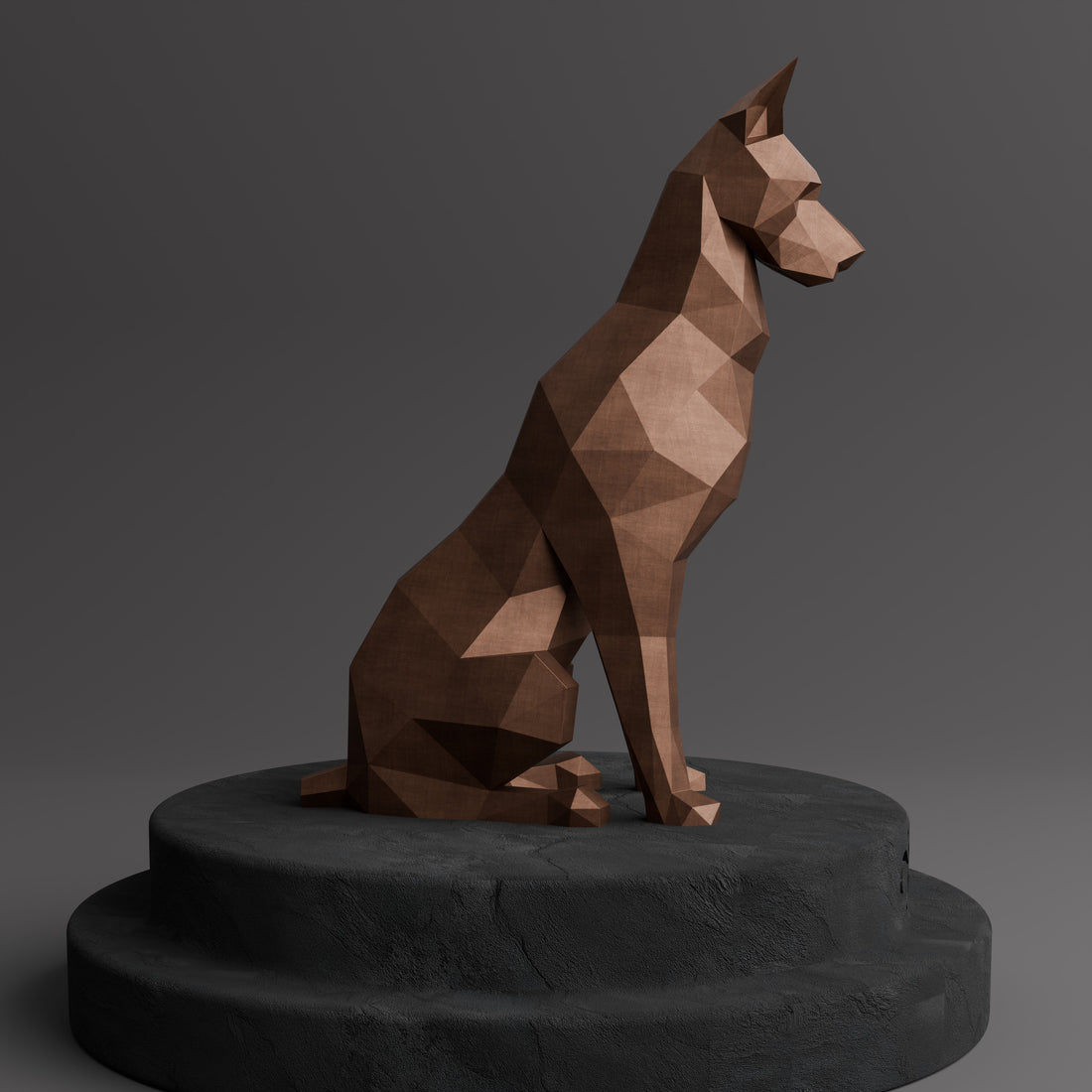 Sculpture Origami Doberman - Sculpture Origami