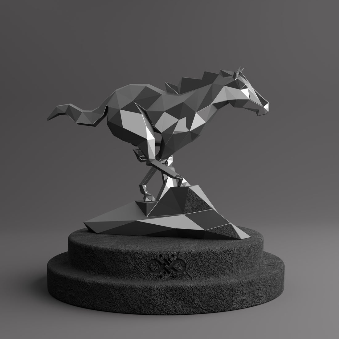 Cheval Polygone - Sculpture Origami