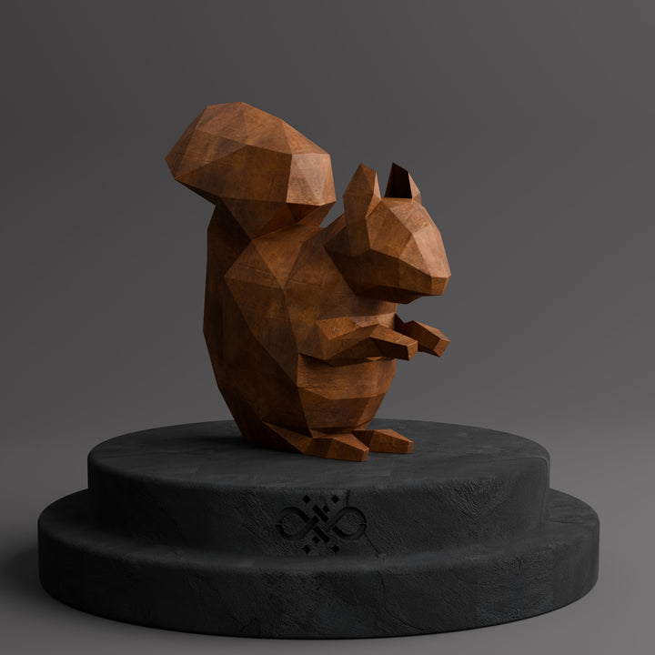 Squirrel Sculpture - Sculpture Origami