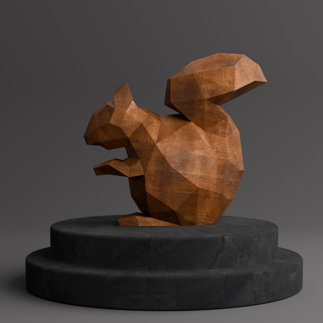 Squirrel Sculpture - Sculpture Origami