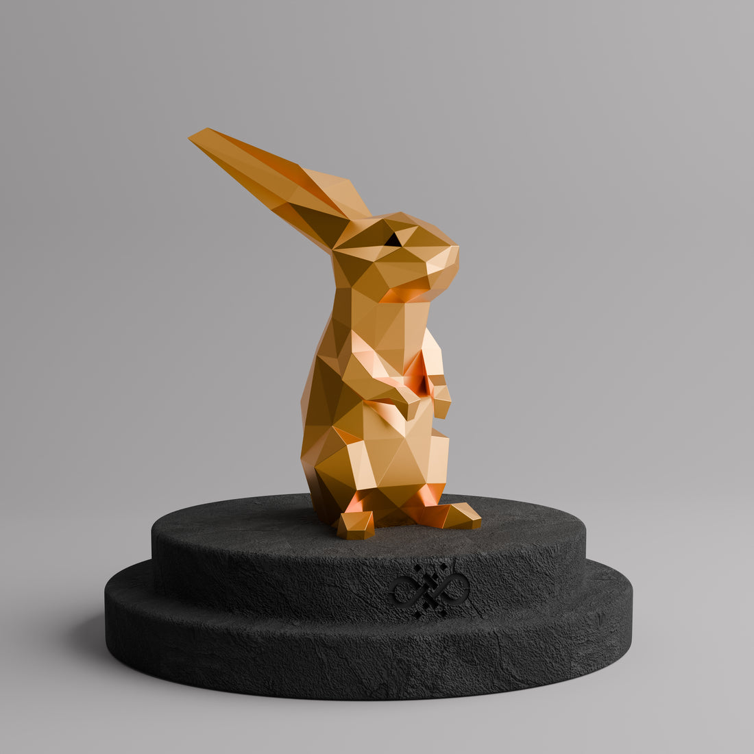 Sculpture Polygone Lapin - Sculpture Origami