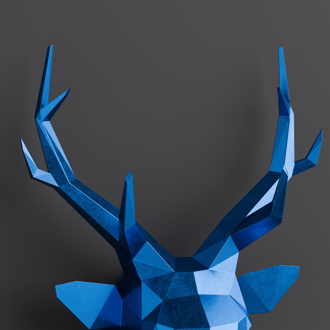 Trophée Tête de Cerf Origami - Sculpture Origami