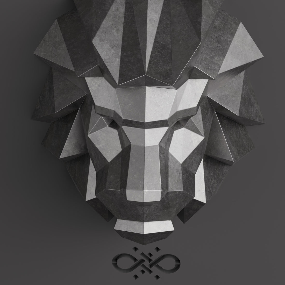 Lion Head Polygone - Sculpture Origami