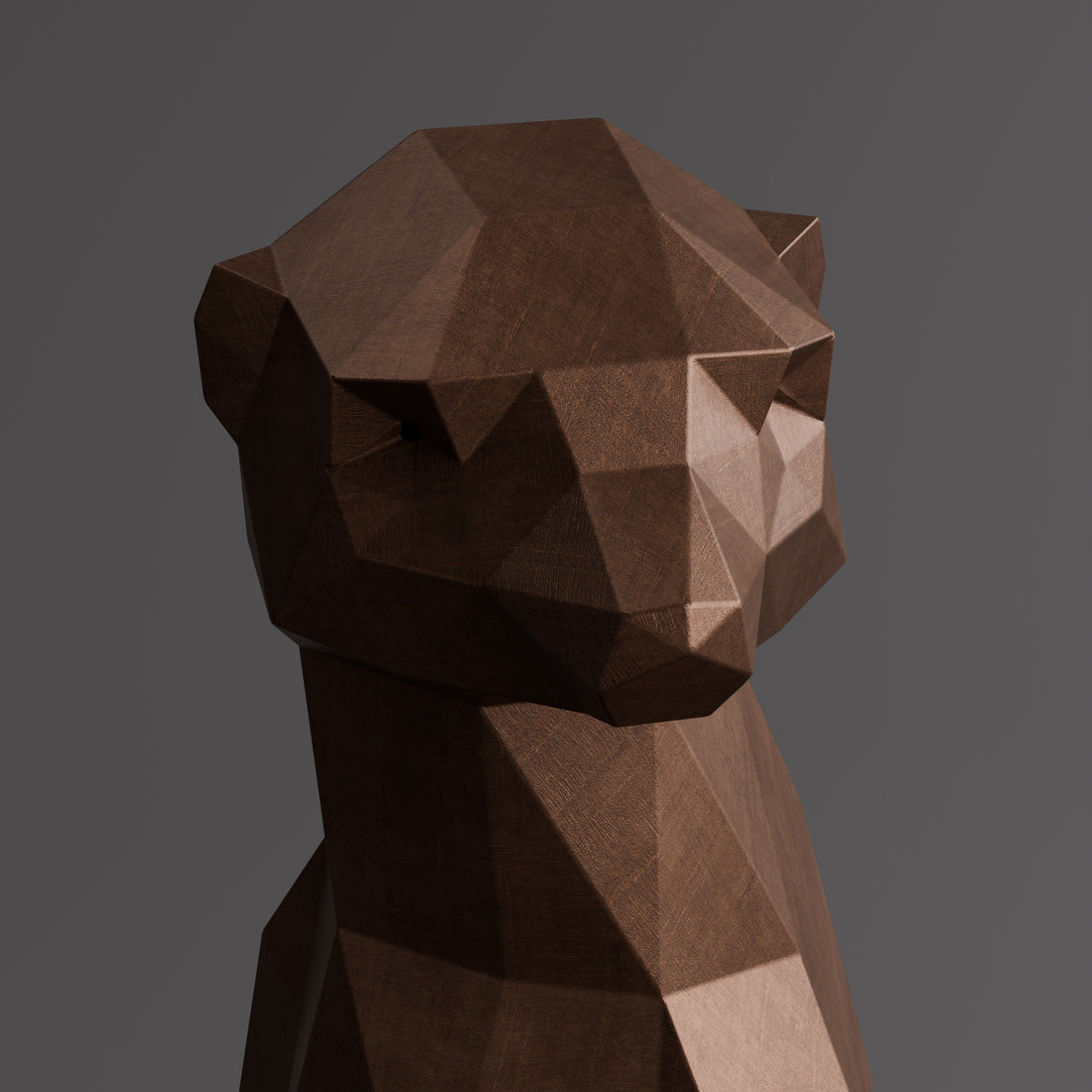 Meerkat Polygone Sculpture - Sculpture Origami