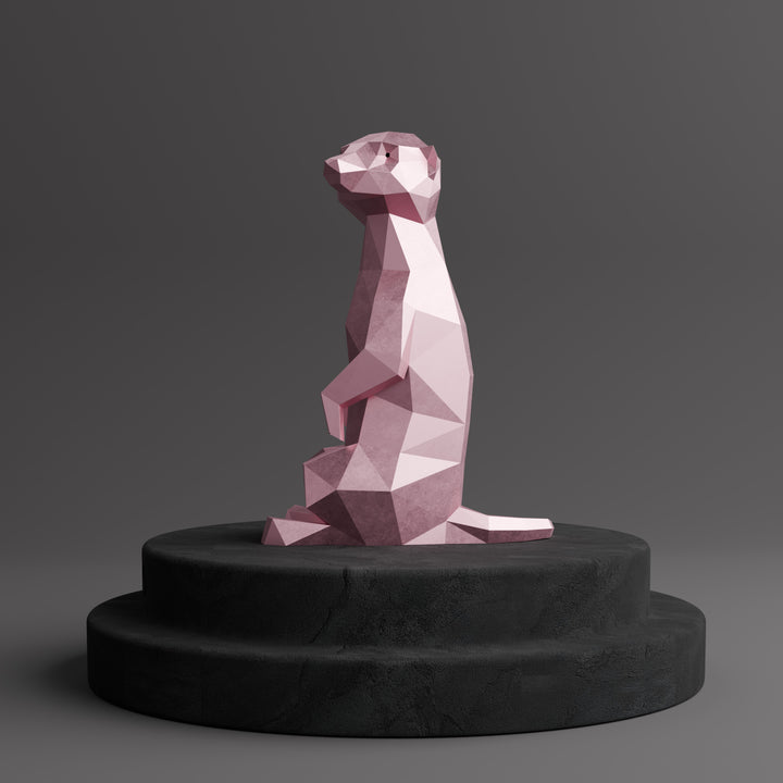 Meerkat Origami Sculpture - Sculpture Origami