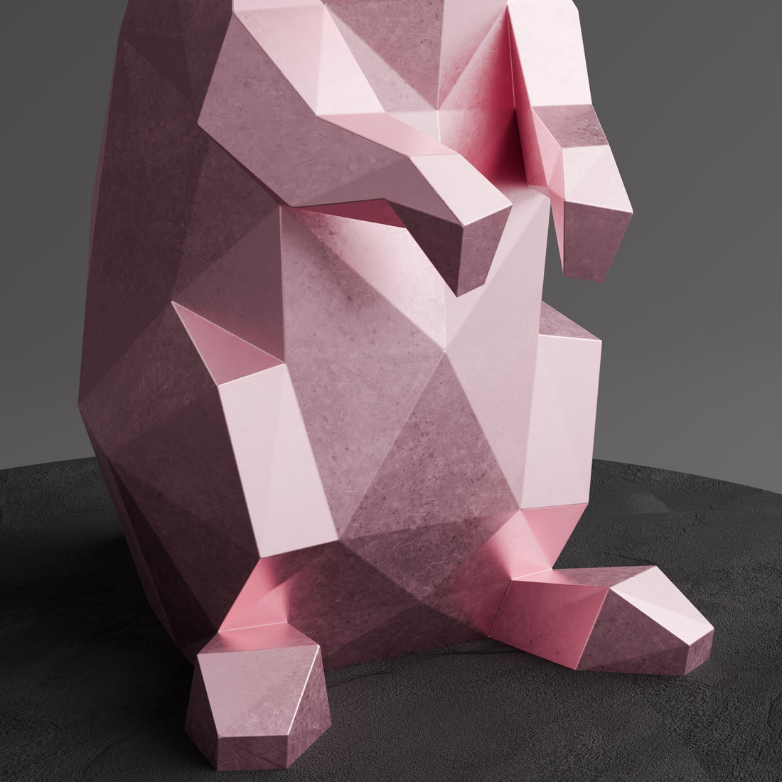 Sculpture Polygone Lapin - Sculpture Origami