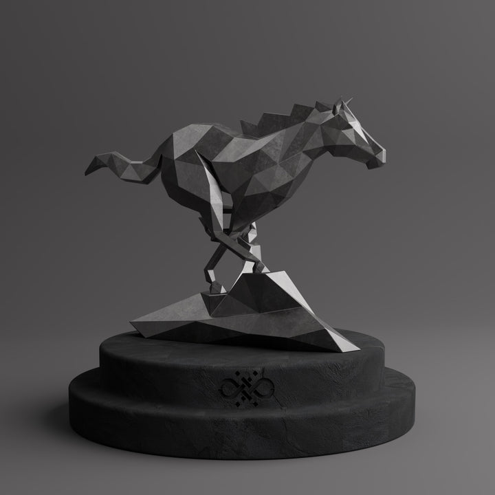 Cheval Polygone - Sculpture Origami