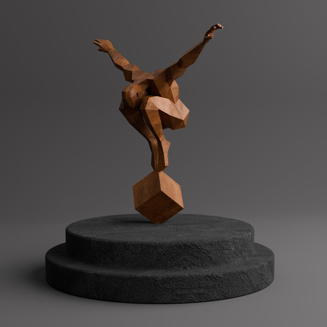 Sculpture Origami Polygonal Balance