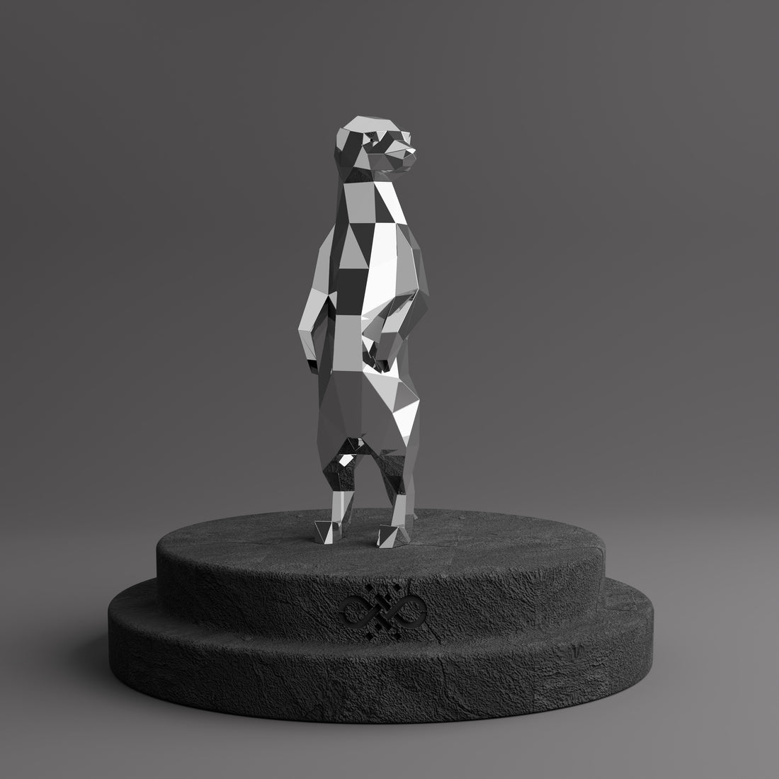 Meerkat Polygone Sculpture - Sculpture Origami