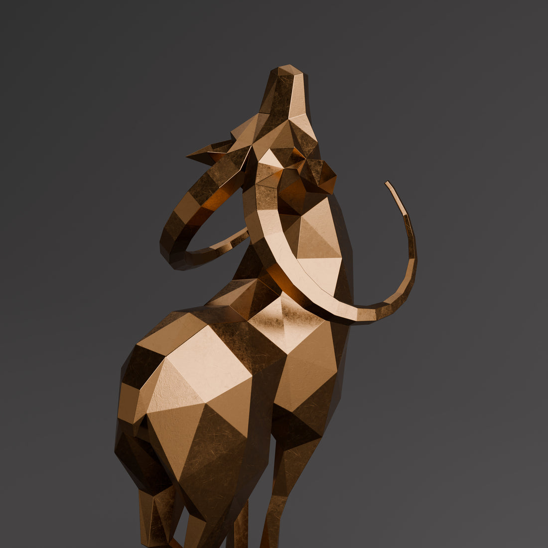 Sculpture Origami Cerf - Sculpture Origami