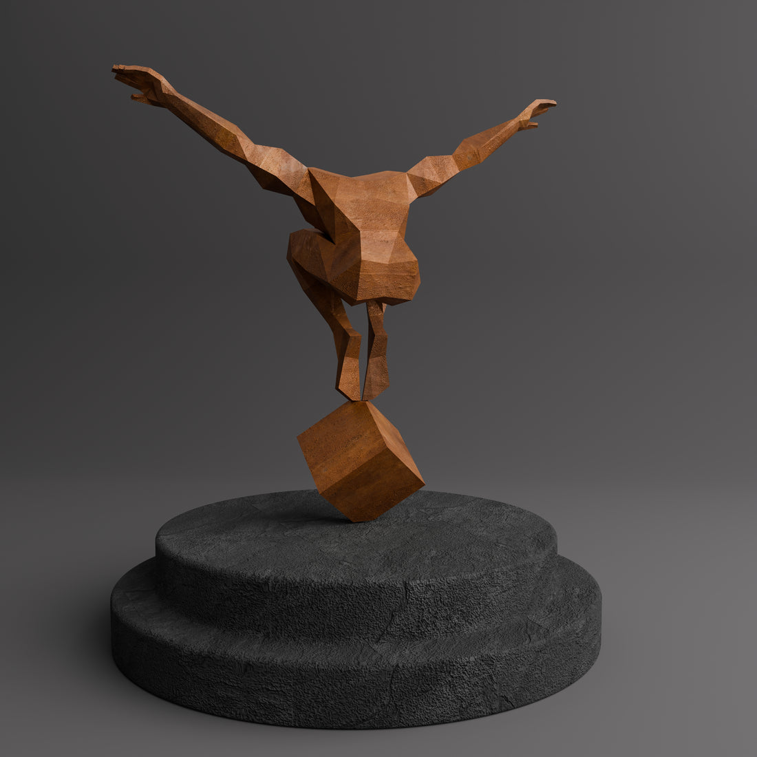 Sculpture Origami Polygonal Balance