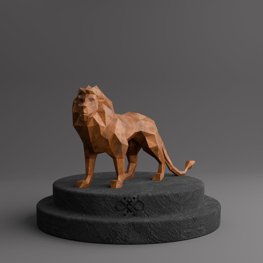 Sculpture de Lion Origami - Sculpture Origami