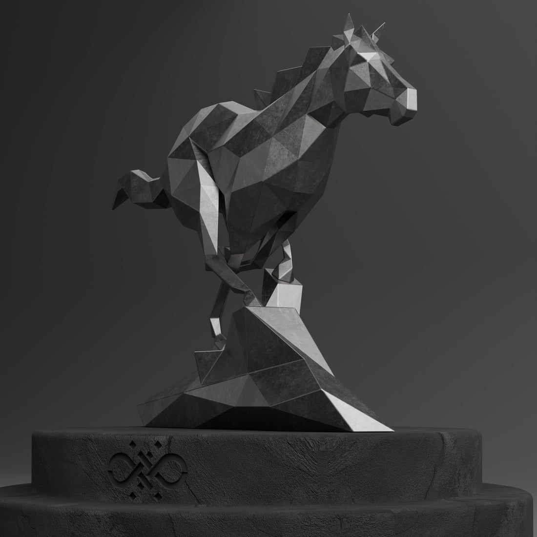 Cheval Polygone - Sculpture Origami